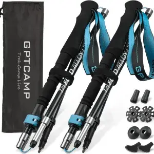 Collapsible Walking Sticks,  2PC Folding Trekking Poles