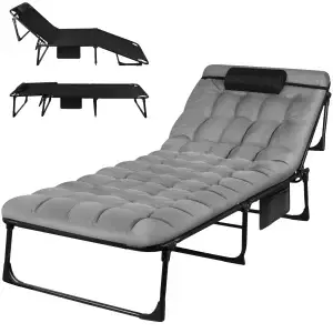 Portable Folding Camping Cot - Outdoor Sleeping Bed
