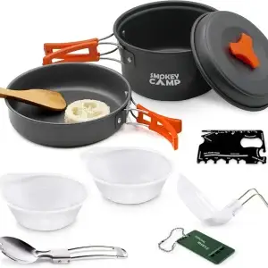 Backpacking Camping Pots and Pans Set