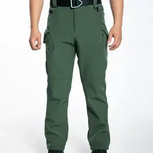 Men's Fleece Lined Waterproof Hiking Casual Thermal Work Cargo Pants