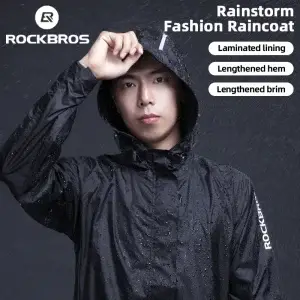 Outdoor Rain Jacket Men Breathable Reflective Waterproof